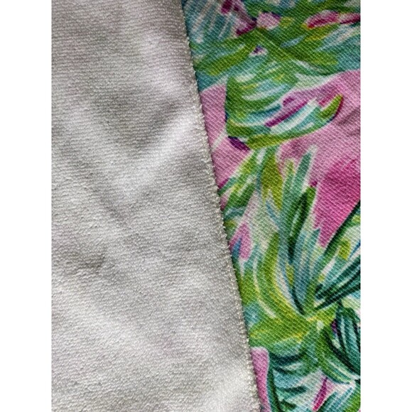 Preppy Palm Beach Oversized Pool/Beach Towel Suite View Pink Green Palm Tree - Picture 5 of 8